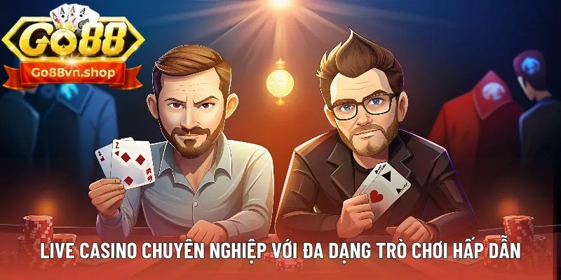 Live casino chuyên nghiệp với đa dạng trò chơi hấp dẫn