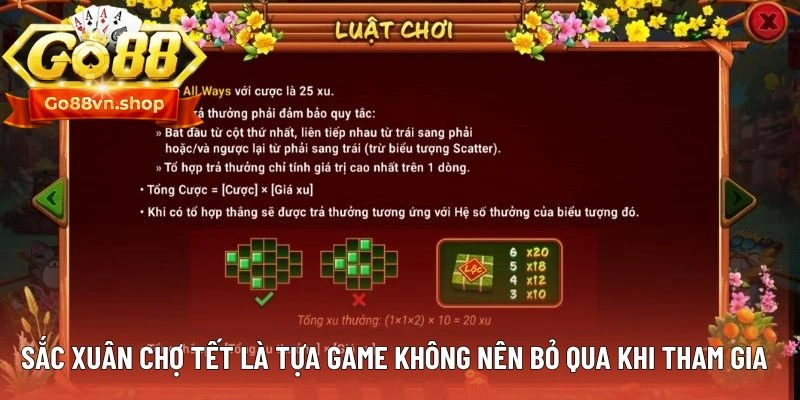 Sắc Xuân Chợ Tết là tựa game không nên bỏ qua khi tham gia